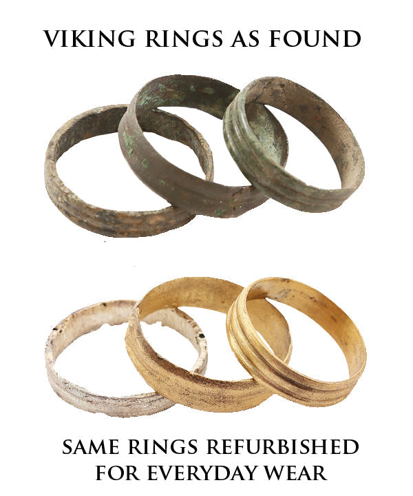 ANCIENT VIKING WEDDING RING, 9TH-11TH CENTURY AD, SIZE 8 ¼ - Fagan Arms
