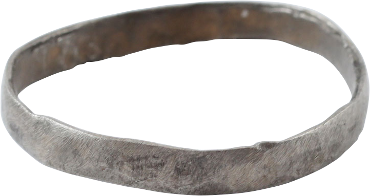 RARE SILVER VIKING WEDDING RING, 9th-11th CENTURY, SIZE 11 - Fagan Arms