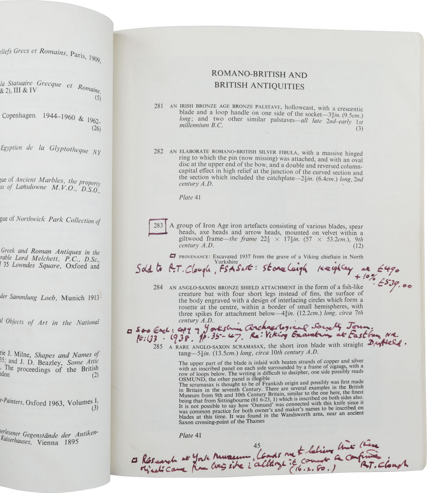 VIKING GRAVE GOODS, YORKSHIRE ENGLAND - Fagan Arms