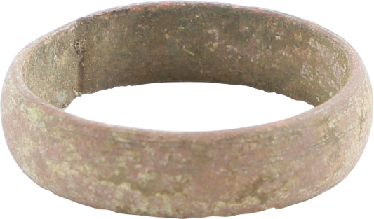 VIKING WARRIOR’S WEDDING RING AS FOUND, 900-1050 AD, SIZE 8 1/2