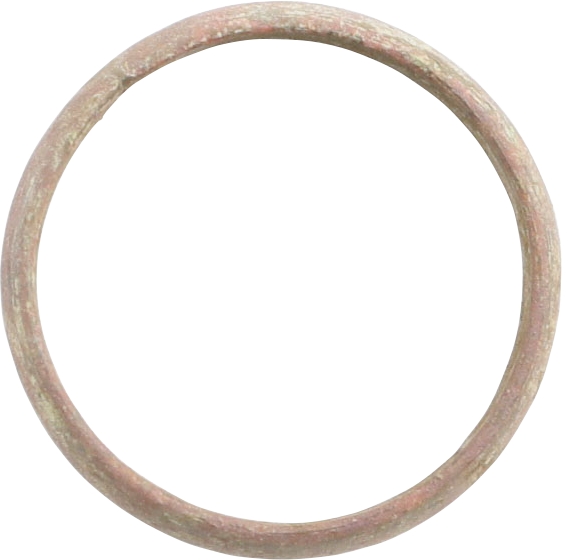 VIKING WARRIOR’S WEDDING RING AS FOUND, 900-1050 AD, SIZE 8 1/2
