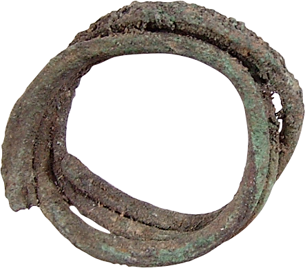 VIKING COIL RING, C.850-1050 AD, SIZE 1-2 - Viking Hoard