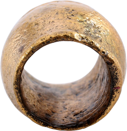 EXCEPTIONALLY LARGE VIKING GILT BRONZE BEAD - Viking Hoard