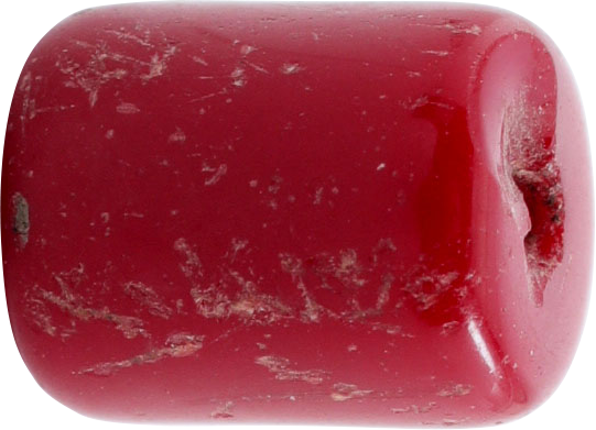 VIKING RED GLASS BEAD, 850-1100 AD - Fagan Arms
