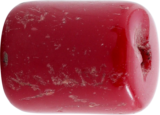 VIKING RED GLASS BEAD, 850-1100 AD - Fagan Arms