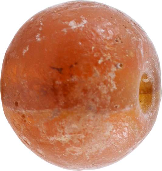 VIKING MELON AMBER GLASS BEAD 850-1050 AD - Viking Hoard