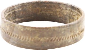 ANCIENT VIKING WEDDING RING, SIZE 9 1/4 - Fagan Arms